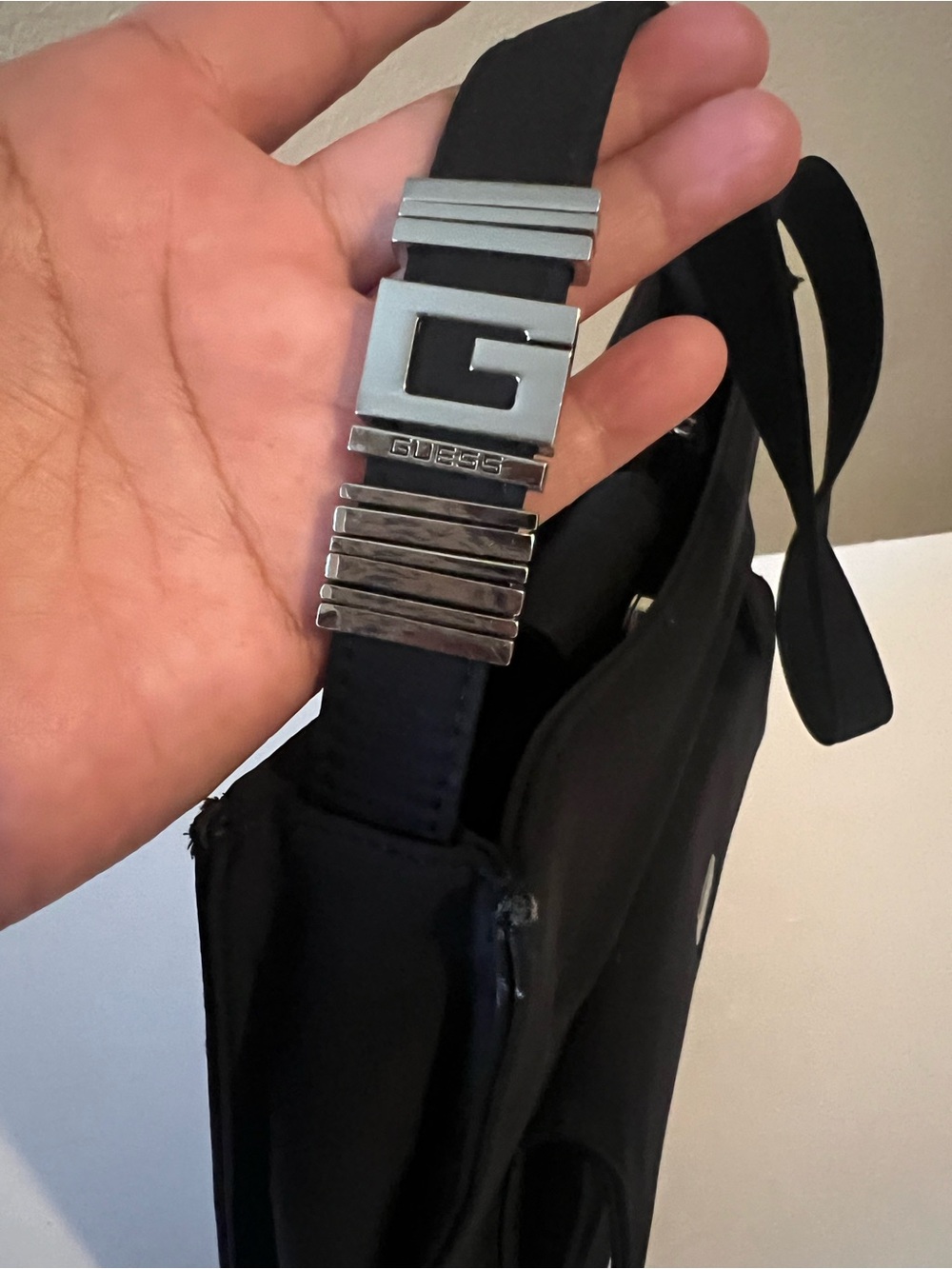 Guess Black Messenger Crossbody with Front Flap Pocket - Picture 4 of 8